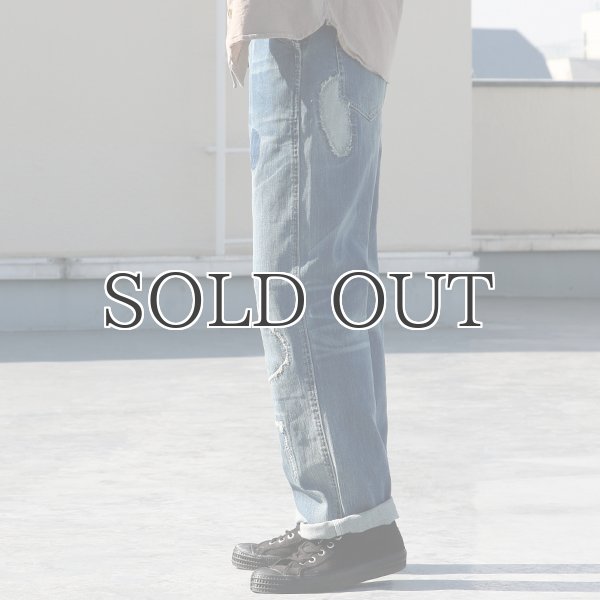 画像6: ヴィンテージウォッシュストレッチデニムオーバーオール 【送料無料】  / Audience (6)