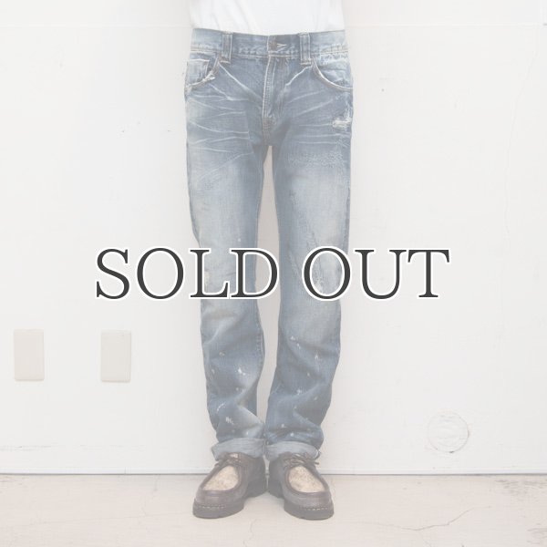 画像15: 72'sヴィンテージ加工タイトフィットストレート赤耳（セルヴィッチ）デニムパンツ  / Audience (15)