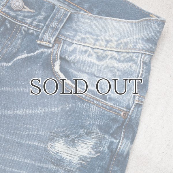 画像17: 72'sヴィンテージ加工タイトフィットストレート赤耳（セルヴィッチ）デニムパンツ  / Audience (17)