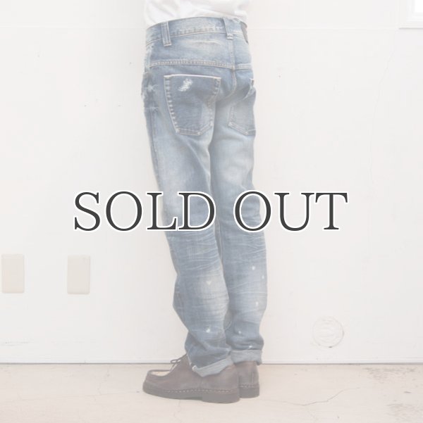 画像14: 72'sヴィンテージ加工タイトフィットストレート赤耳（セルヴィッチ）デニムパンツ  / Audience (14)