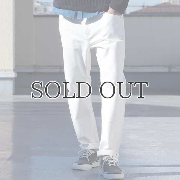 画像3: 赤耳（セルヴィッチ）白デニムアンクルパンツ  / Upscape Audience (3)