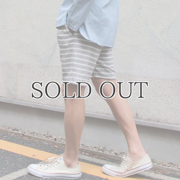 画像13: イズミールコットンパイルボーダーイージーショーツ【MADE IN JAPAN】『日本製』/ Upscape Audience (13)