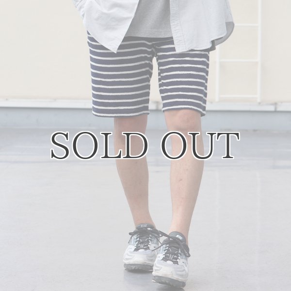 画像3: イズミールコットンパイルボーダーイージーショーツ【MADE IN JAPAN】『日本製』/ Upscape Audience (3)