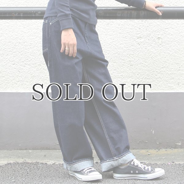 画像3: 赤耳（セルヴィッチ）デニムワイドペインターインステップパンツ [Lady's]【MADE IN JAPAN】『日本製』【送料無料】/ Upscape Audience (3)