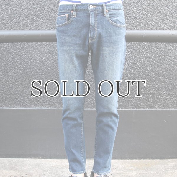 画像7: ヴィンテージ加工BIG RED LINE(赤太耳セルヴィッチ) ストレッチデニムアンクルパンツ 【送料無料】/ Audience (7)