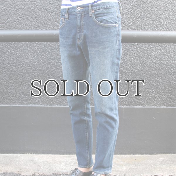 画像8: ヴィンテージ加工BIG RED LINE(赤太耳セルヴィッチ) ストレッチデニムアンクルパンツ 【送料無料】/ Audience (8)
