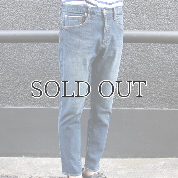 画像11: ヴィンテージ加工BIG RED LINE(赤太耳セルヴィッチ) ストレッチデニムアンクルパンツ 【送料無料】/ Audience (11)