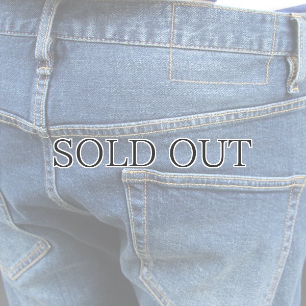 画像13: ヴィンテージ加工BIG RED LINE(赤太耳セルヴィッチ) ストレッチデニムアンクルパンツ 【送料無料】/ Audience (13)