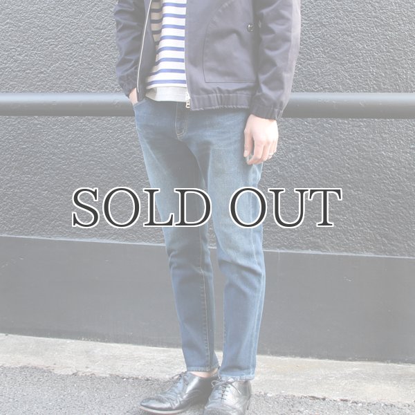 画像5: ヴィンテージ加工BIG RED LINE(赤太耳セルヴィッチ) ストレッチデニムアンクルパンツ 【送料無料】/ Audience (5)