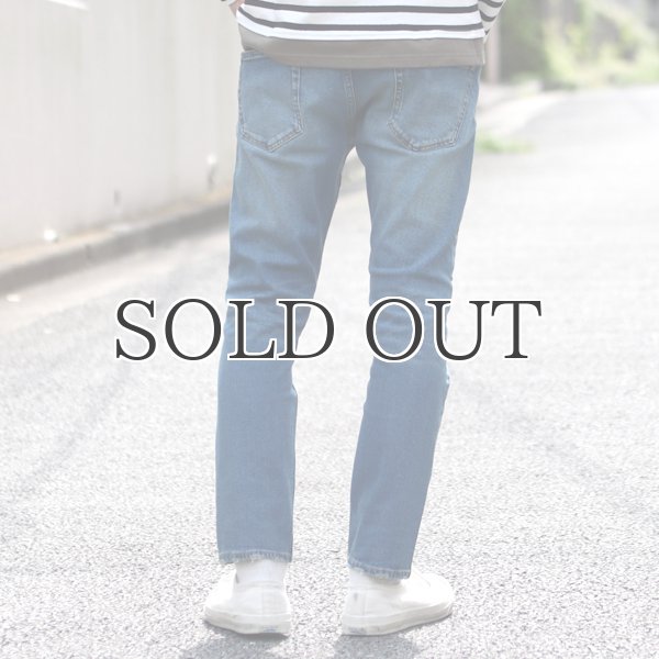 画像4: 赤耳（セルヴィッチ）ヴィンテージ加工ストレッチデニムアンクルパンツ 【送料無料】/ Audience (4)