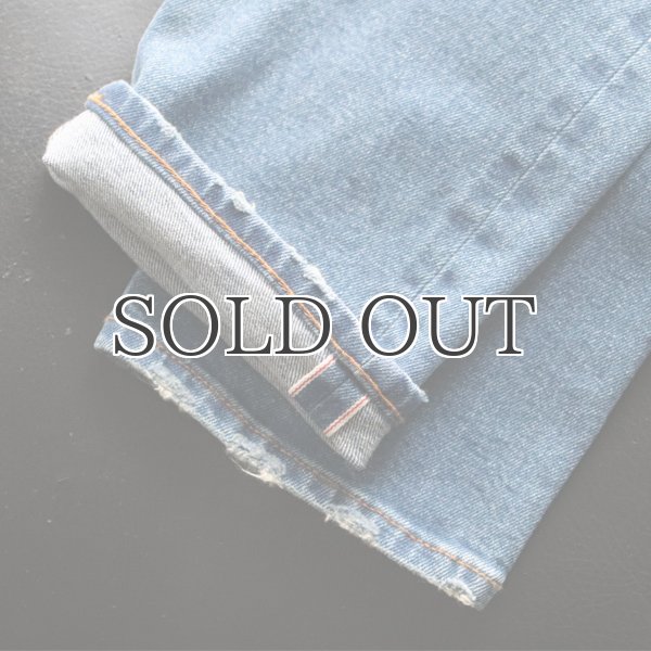 画像6: 赤耳（セルヴィッチ）ヴィンテージ加工ストレッチデニムアンクルパンツ 【送料無料】/ Audience (6)