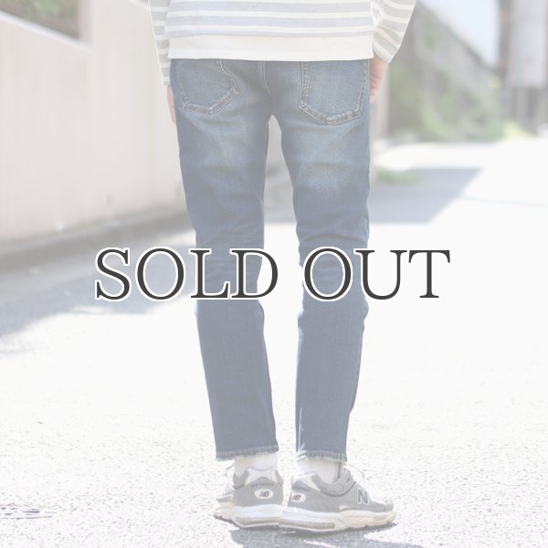 画像4: 赤耳（セルヴィッチ）ヴィンテージ加工ストレッチデニムアンクルパンツ 【送料無料】/ Audience (4)