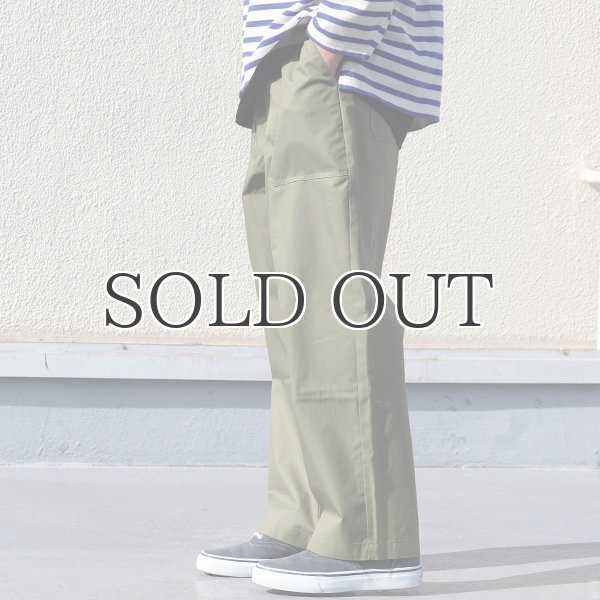 画像4: グリストーンW 綿ナイロン高密度ギャバ ベイカー ワイドパンツ【MADE IN JAPAN】『日本製』/ Upscape Audience (4)