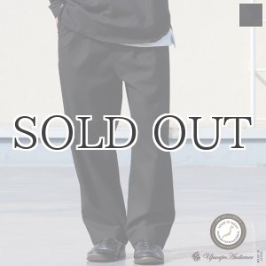 画像: ギャバジンストレッチ 2タック イージーワイドパンツ【MADE IN JAPAN】『日本製』/ Upscape Audience