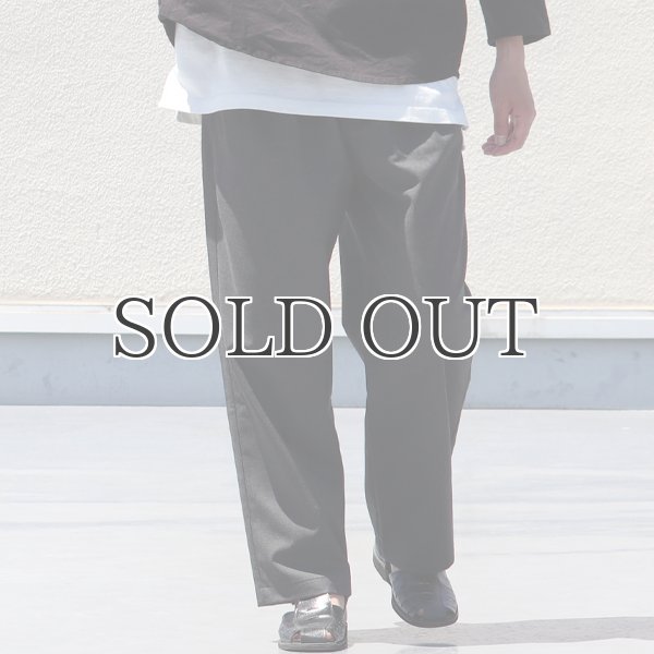 画像8: ギャバジンストレッチ 2タック イージーワイドパンツ【MADE IN JAPAN】『日本製』/ Upscape Audience (8)