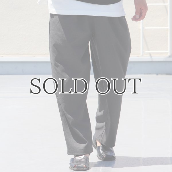 画像3: ギャバジンストレッチ 2タック イージーワイドパンツ【MADE IN JAPAN】『日本製』/ Upscape Audience (3)