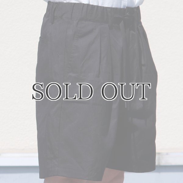 画像13: グリストーンW 綿ナイロン高密度ギャバ 2タックワイドショーツ【MADE IN JAPAN】『日本製』/ Upscape Audience (13)