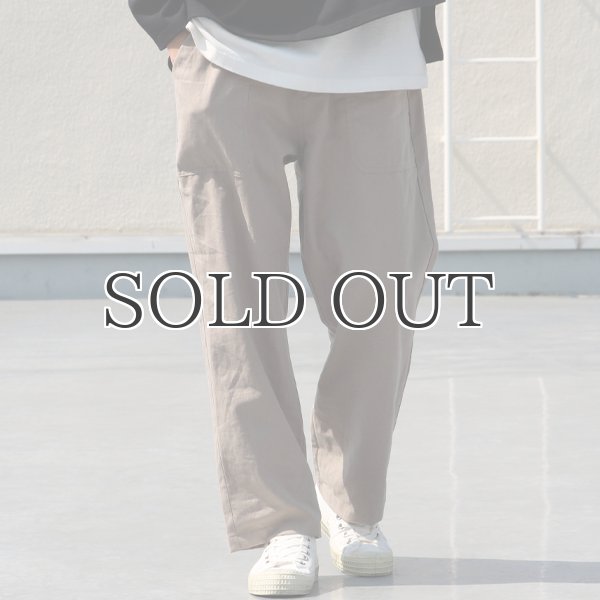 画像3: 綿麻ビンテージソフトキャンバス ベイカー ワイドイージーパンツ【MADE IN JAPAN】『日本製』【送料無料】 / Upscape Audience (3)