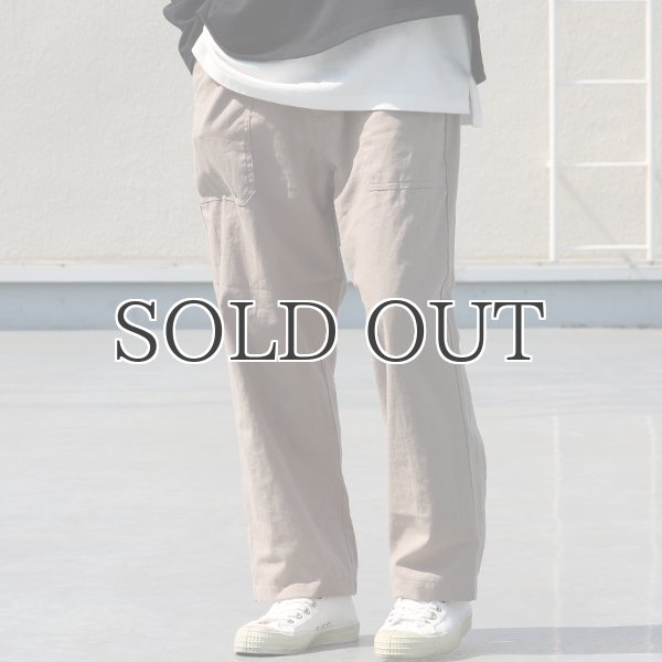 画像4: 綿麻ビンテージソフトキャンバス ベイカー ワイドイージーパンツ【MADE IN JAPAN】『日本製』【送料無料】 / Upscape Audience (4)