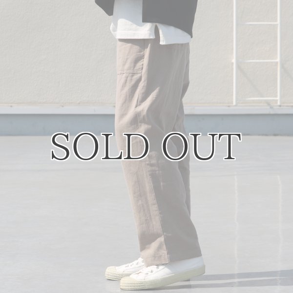 画像5: 綿麻ビンテージソフトキャンバス ベイカー ワイドイージーパンツ【MADE IN JAPAN】『日本製』【送料無料】 / Upscape Audience (5)