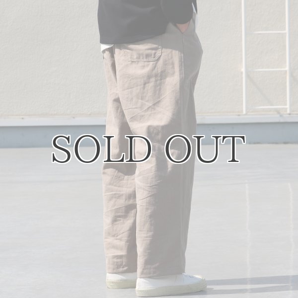 画像6: 綿麻ビンテージソフトキャンバス ベイカー ワイドイージーパンツ【MADE IN JAPAN】『日本製』【送料無料】 / Upscape Audience (6)