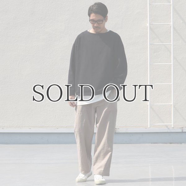 画像8: 綿麻ビンテージソフトキャンバス ベイカー ワイドイージーパンツ【MADE IN JAPAN】『日本製』【送料無料】 / Upscape Audience (8)