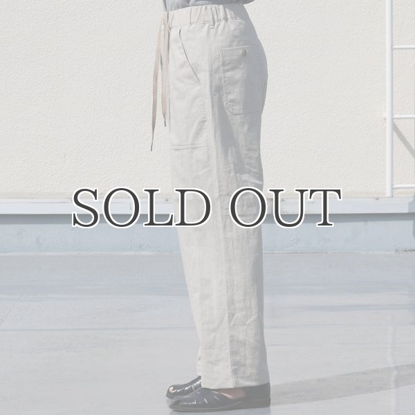 画像10: 綿麻ビンテージソフトキャンバス ベイカー ワイドイージーパンツ【MADE IN JAPAN】『日本製』【送料無料】 / Upscape Audience (10)