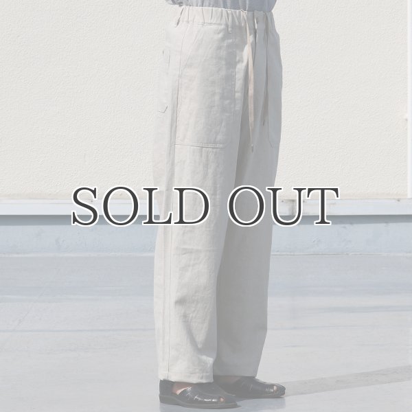 画像12: 綿麻ビンテージソフトキャンバス ベイカー ワイドイージーパンツ【MADE IN JAPAN】『日本製』【送料無料】 / Upscape Audience (12)