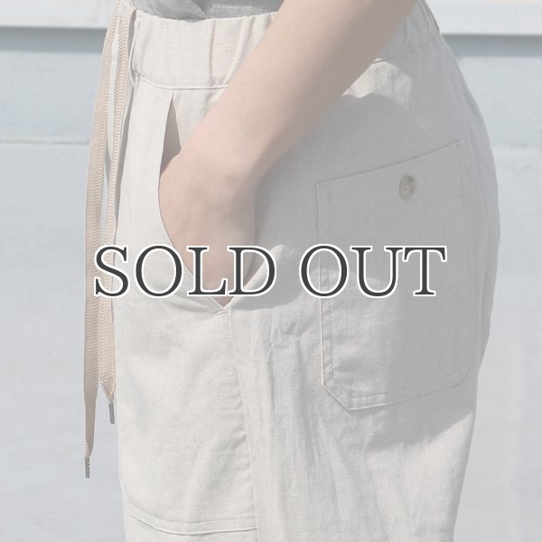 画像15: 綿麻ビンテージソフトキャンバス ベイカー ワイドイージーパンツ【MADE IN JAPAN】『日本製』【送料無料】 / Upscape Audience (15)