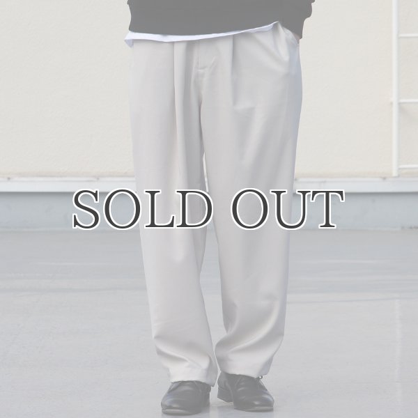 画像7: Reflax®(リフラクス)テック リネンライク ウェザー 1タックワイドイージーパンツ【MADE IN JAPAN】『日本製』/ Upscape Audience (7)