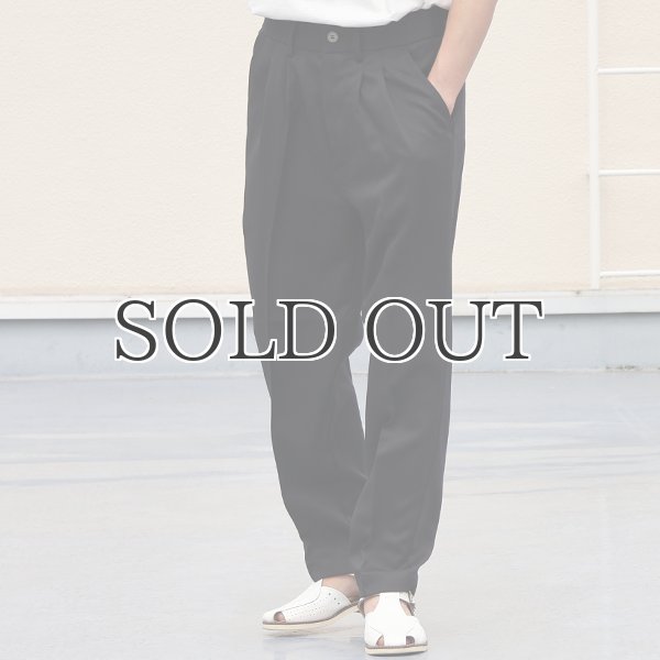 画像4: Naturemier™️（ナチュレミア）TECH リネンライク メランジツイル 2タック テーパード イージーパンツ【MADE IN JAPAN】『日本製』【送料無料】/ Upscape Audience (4)