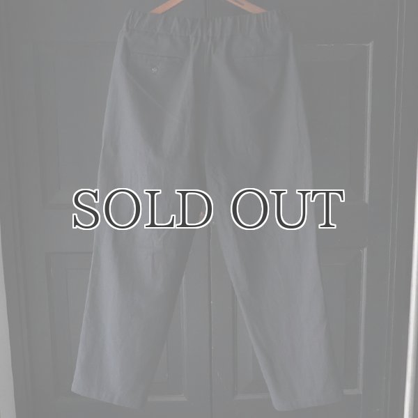 画像15: 「和歌山」綿麻ビンテージソフトキャンバス 2タック イージーワイドパンツ【MADE IN JAPAN】『日本製』 / Upscape Audience (15)