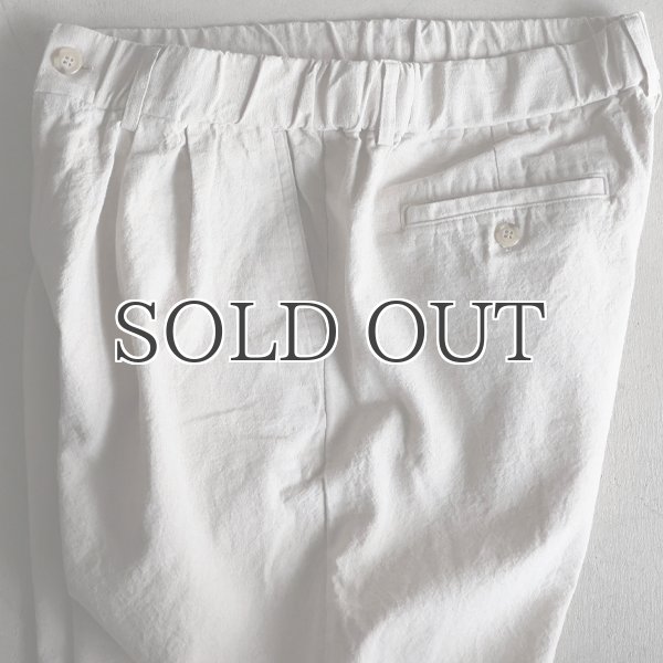 画像8: 「和歌山」綿麻ビンテージソフトキャンバス 2タック イージーワイドパンツ【MADE IN JAPAN】『日本製』 / Upscape Audience (8)