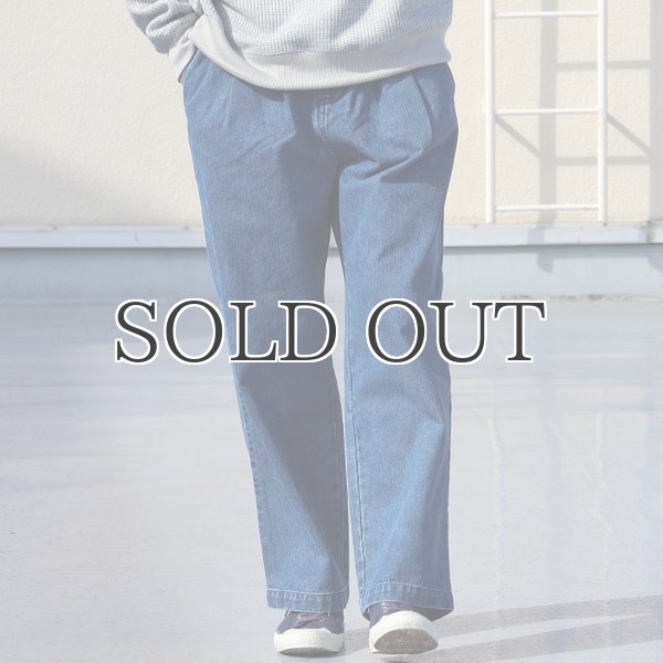 画像4: 10オンス デニム 2タック イージー ワイドパンツ【送料無料】/ Audience (4)
