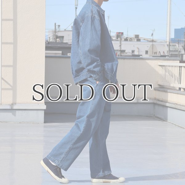 画像8: 10オンス デニム 2タック イージー ワイドパンツ【送料無料】/ Audience (8)