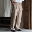 画像2: 「遠州」ヴィンテージツイル 1タック カーヴド イージーパンツ【MADE IN JAPAN】『日本製』/ Upscape Audience (2)