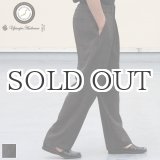 画像: Naturemier TM (ナチュレミア) TECH リネンライク メランジツイル 2タック ワイド イージーパンツ【MADE IN JAPAN】『日本製』【送料無料】/ Upscape Audience