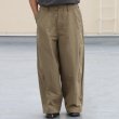 画像2: 綿ナイロンギャバ US ARMY ファティーグ ワイド イージー バルーンパンツ 【送料無料】/Audience (2)
