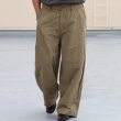 画像3: 綿ナイロンギャバ US ARMY ファティーグ ワイド イージー バルーンパンツ 【送料無料】/Audience (3)