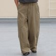 画像4: 綿ナイロンギャバ US ARMY ファティーグ ワイド イージー バルーンパンツ 【送料無料】/Audience (4)