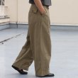 画像6: 綿ナイロンギャバ US ARMY ファティーグ ワイド イージー バルーンパンツ 【送料無料】/Audience (6)