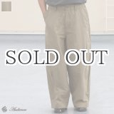 画像: 綿ナイロンギャバ US ARMY ファティーグ ワイド イージー バルーンパンツ 【送料無料】/Audience