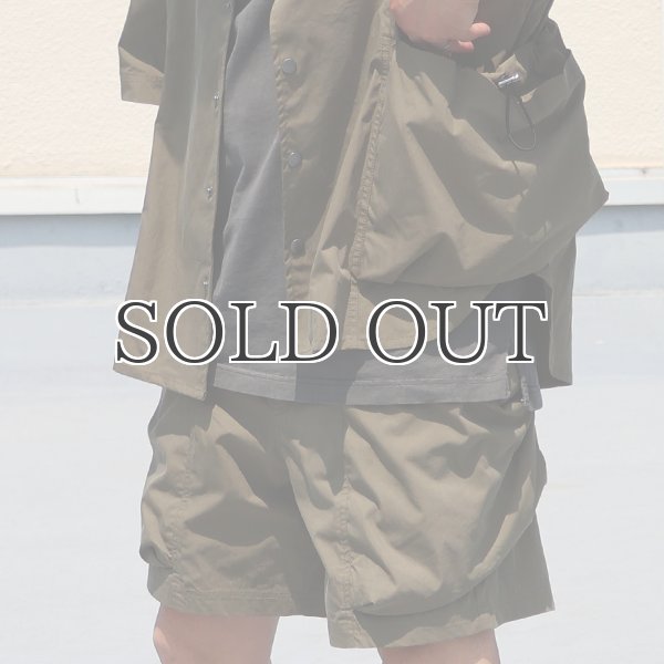 画像11: 綿ナイロンキャンバス サイドドローコード ビックポケット カーゴ イージーショーツ /Audience (11)