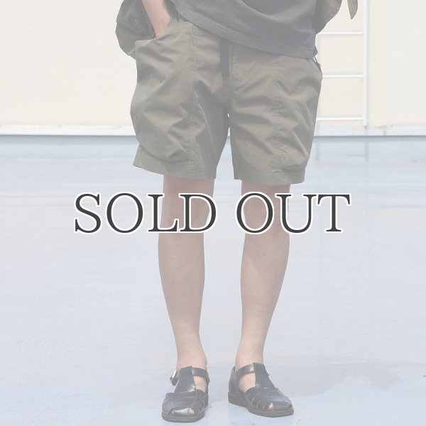 画像3: 綿ナイロンキャンバス サイドドローコード ビックポケット カーゴ イージーショーツ /Audience (3)
