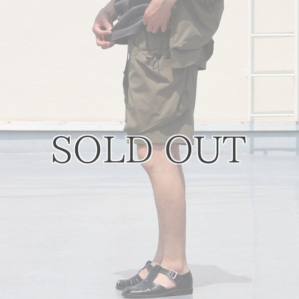 画像5: 綿ナイロンキャンバス サイドドローコード ビックポケット カーゴ イージーショーツ /Audience (5)