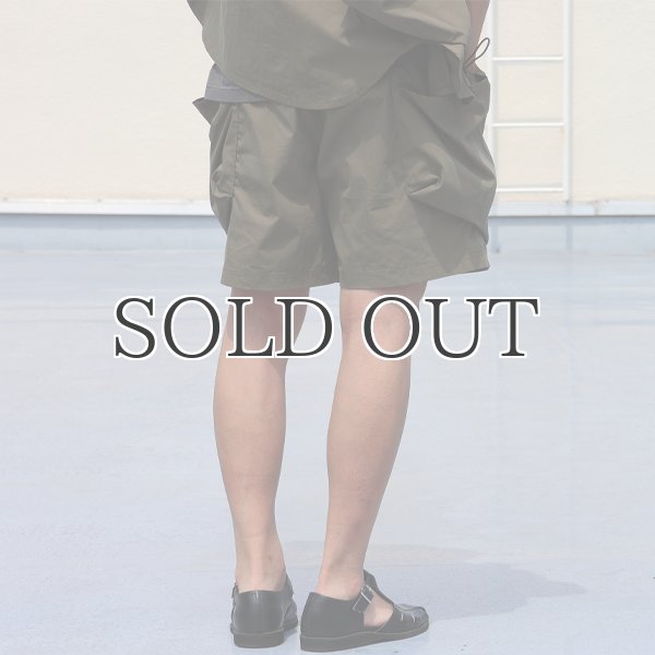 画像6: 綿ナイロンキャンバス サイドドローコード ビックポケット カーゴ イージーショーツ /Audience (6)