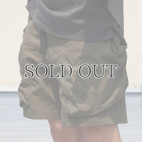 画像7: 綿ナイロンキャンバス サイドドローコード ビックポケット カーゴ イージーショーツ /Audience (7)