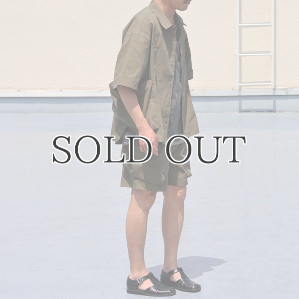 画像8: 綿ナイロンキャンバス サイドドローコード ビックポケット カーゴ イージーショーツ /Audience (8)