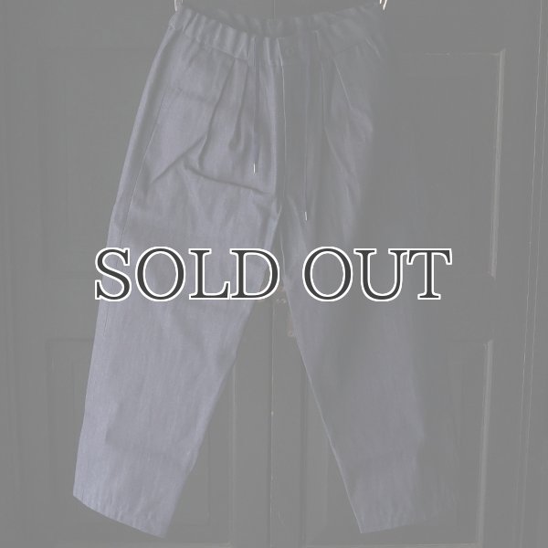 画像2: 「備後」 12オンス セルヴィッチ 赤耳デニム 2タック ワイド イージーパンツ【MADE IN JAPAN】『日本製』【送料無料】/ Upscape Audience (2)