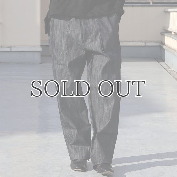 画像2: 「備後」 11オンス セルヴィッチ 赤耳デニム ベイカーワイド イージーパンツ【MADE IN JAPAN】『日本製』【送料無料】/ Upscape Audience (2)